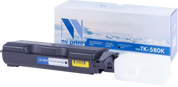 Картридж NV Print TK-580 Черный для принтеров Kyocera FS C5150DN/ ECOSYS P6021cdn, 3500 страниц