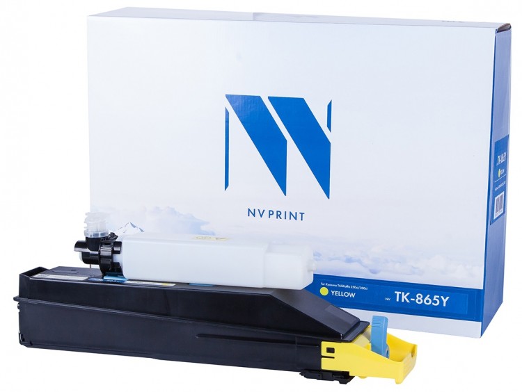 Картридж NV Print TK-865 Желтый для принтеров Kyocera TASKalfa 250ci/ 300ci, 12000 страниц