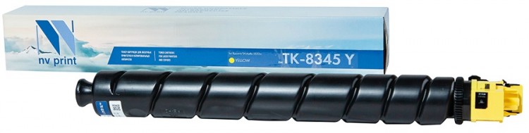 Тонер-Картридж NV Print TK-8345 Yellow для принтеров Kyocera Taskalfa-2552ci, 12000 страниц