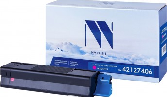 Картридж NV Print 42127406 Пурпурный для принтеров Oki C5100/ 5200/ 5300/ 5400, 5000 страниц