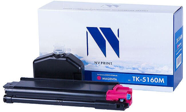 Картридж NV Print TK-5160 Пурпурный для принтеров Kyocera ECOSYS P7040cdn, 12000 страниц
