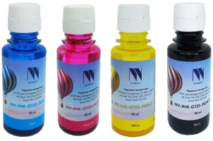 Чернила NV PRINT пигментные GT51/GT52 для аппаратов HP DeskJet GT 5810/ 5820/ 5822/ Ink Tank 115/ 310/ 315/ 319/ 410/ 419/ 415/ Smart Tank 515/ 615 комплект 4 цвета (90ml+70ml+70ml+70ml)