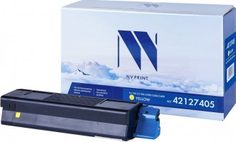 Картридж NV Print 42127405 Желтый для принтеров Oki C5100/ 5200/ 5300/ 5400, 5000 страниц