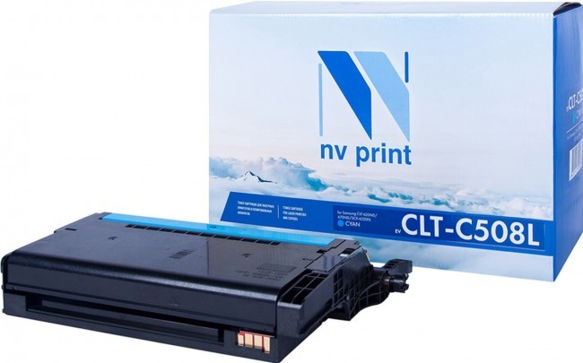 Картридж NV Print CLT-C508L Голубой для принтеров Samsung CLP-620ND/ 670ND/ CLX-6220FX, 4000 страниц