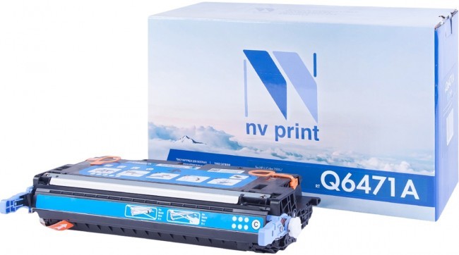 Картридж NV Print Q6471A Голубой для принтеров HP LaserJet Color 3505/ 3505x/ 3505n/ 3505dn/ 3600/ 3600n/ 3600dn/ 3800/ 3800n/ 3800dn/ 3800dnt, 4000 страниц