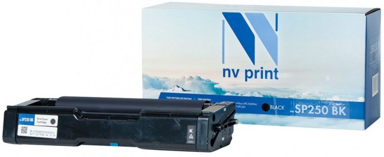 Картридж NV Print SP250Bk чёрный для принтеров Ricoh Aficio SPC250DN/ SPC260/ SPC261, 2000 страниц