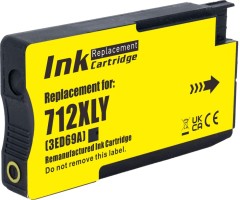Картридж NV Print №712 (NV-3ED69A) Yellow для HP DesignJet T210/ T630, жёлтый, 29 мл