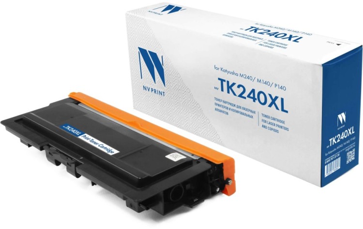 Картридж NV Print TK240XL (NV-TK240XL) для Катюша P140/ M140/ M240, чёрный, увеличенный, 12000 стр. Картридж NV Print TK240XL (NV-TK240XL) для Катюша P140/ M140/ M240, чёрный, увеличенный, 12000 стр.