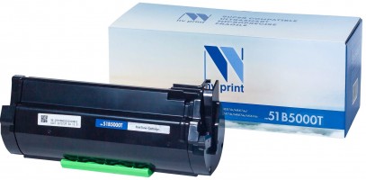 Картридж NV Print 51B5000T для Lexmark MX317dn/ MS317dn/ MX417de/ MS417dn/ MX517de/ MS517dn/ MX617de/ MS617dn , 2500k 