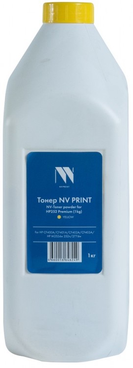 Тонер NV Print для принтеров HP M252/ 277, Yellow, Premium, 1кг