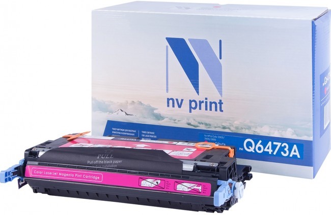 Картридж NV Print Q6473A Пурпурный для принтеров HP LaserJet Color 3505/ 3505x/ 3505n/ 3505dn/ 3600/ 3600n/ 3600dn/ 3800/ 3800n/ 3800dn/ 3800dnt, 4000 страниц