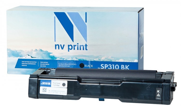 Картридж NV Print SP310 Black для принтеров Ricoh Aficio SPC231DN/ SPC232/ SPC242, 6500 страниц