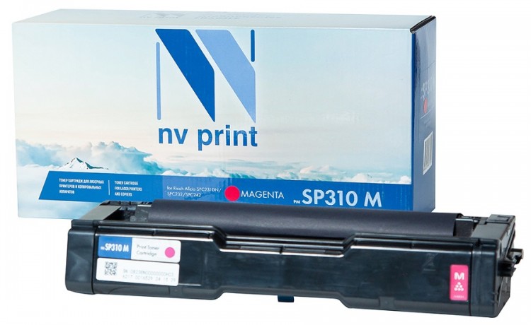 Картридж NV Print SP310 Magenta для принтеров Ricoh Aficio SPC231DN/ SPC232/ SPC242, 2500 страниц