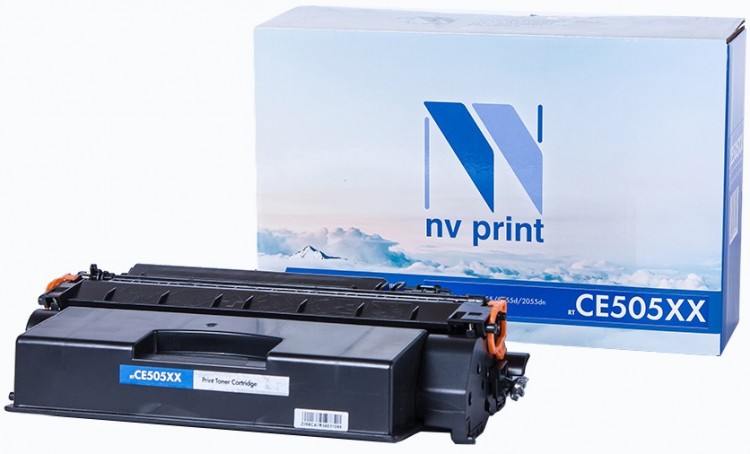 Картридж NV Print CE505XX Черный для принтеров HP LaserJet P2055/ 2055d/ 2055dn, 10000 страниц