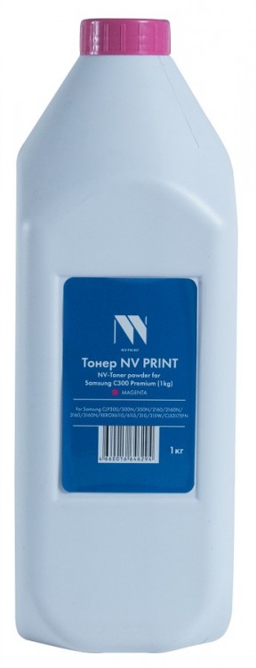 Тонер NV Print C300 Magenta для принтеров Samsung CLP300/ 350N/ 2160/ 3160/ Xerox 6110/ 6115/ 310/ 315/ CLX3175, Premium, 1кг