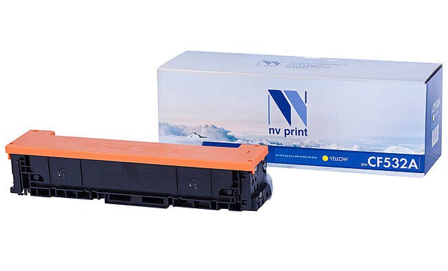 Картридж NV Print CF532A Желтый для принтеров HP Color LaserJet Pro MFP M180n/ M181fw, 900 страниц