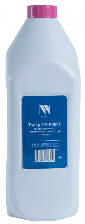 Тонер NV Print для принтеров Brother HL3040/ 3070, DCP-9010/ MFC-9120, Magenta, Premium, 1кг