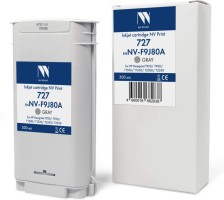 Картридж NV Print №727 (NV-F9J80A) Gray для HP DesignJet T920/ T930/ T1500/ T1530/ T2500/ T2530, серый, 300 мл