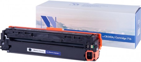 Картридж NV Print CB540A/ 716 Черный для принтеров HP LaserJet Color CP1215/ CM1312/ CM1312nfi/ CP1215/ Canon i-SENSYS LBP5050/ LBP5050n/ MF8030Cn/ MF8040Cn/ MF8050Cn/ MF8080Cw, 2200 страниц