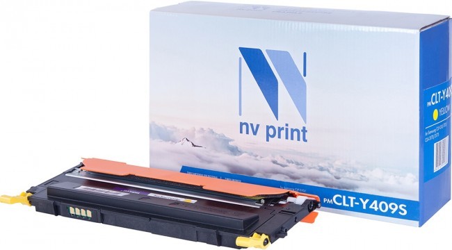 Картридж NV Print CLT-Y409S Желтый для принтеров Samsung CLP-310/ 310N/ 315, 1000 страниц