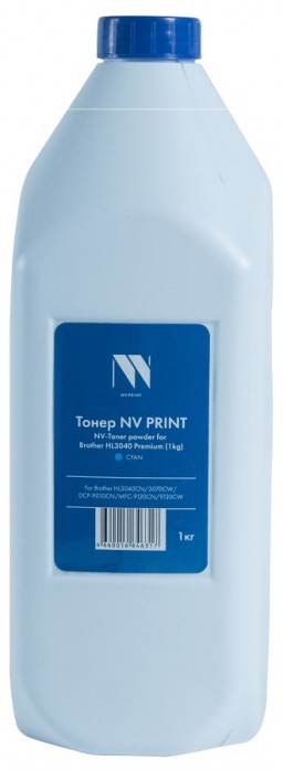 Тонер NV Print для принтеров Brother HL3040/ 3070, DCP-9010/ MFC-9120, Cyan, Premium, 1кг