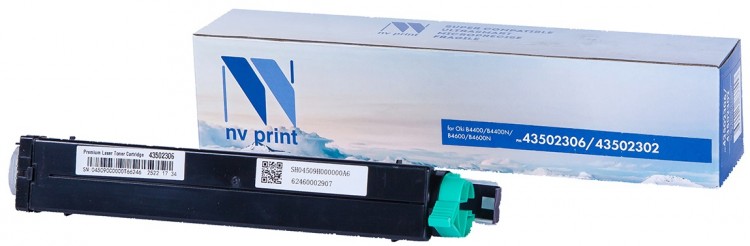 Картридж NV Print 43502306/ 43502302 для принтеров Oki В4400/ B4400N/ B4600/ B4600N, 3000 страниц