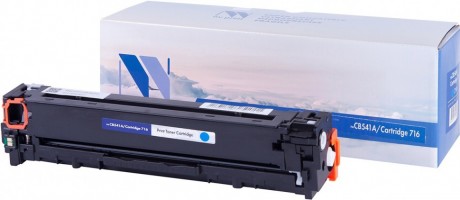 Картридж NV Print CB541A/ 716 Голубой для принтеров HP LaserJet Color CP1215/ CM1312/ CM1312nfi/ CP1215/ Canon i-SENSYS LBP5050/ LBP5050n/ MF8030Cn/ MF8040Cn/ MF8050Cn/ MF8080Cw, 1400 страниц