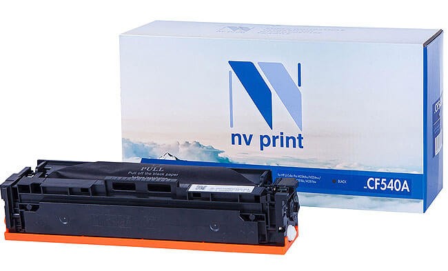 Картридж NV Print CF540A Черный для принтеров HP Color LaserJet Pro M254dw/ M254nw/ MFP M280nw/ M281fdn/ M281fdw, 1400 страниц