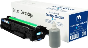 Блок фотобарабана NV Print 034C (NV-034CDUС) Drum Cyan для Canon imageRUNNER C1225, imageClass MF810C/ MF820C, голубой, 34000 стр