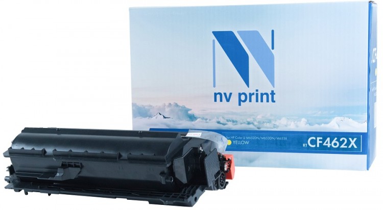 Картридж NV Print CF462X Yellow для принтеров HP Color Laser Jet M652DN/ M653DN/ M653X, 22000 страниц