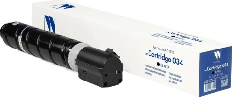 Картридж NV Print 034Bk (NV-034Bk) Black для Canon imageRUNNER C1225, imageClass MF810C/ MF820C, чёрный, 12000 стр.