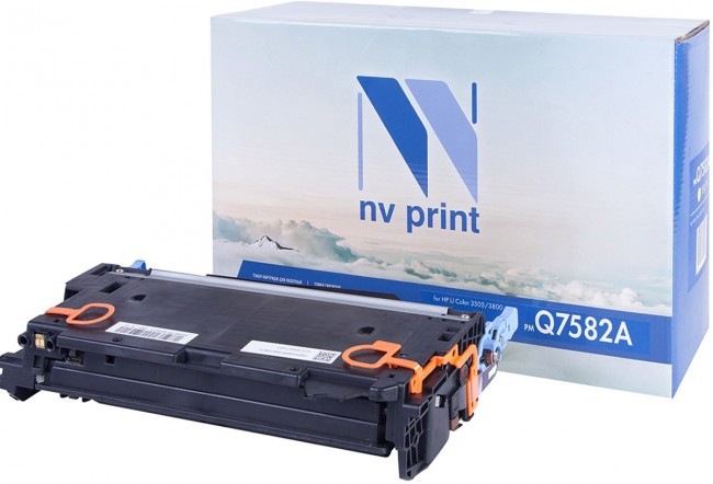 Картридж NV Print Q7582A для принтеров HP LaserJet Color CP3505/ 3800, 6000 страниц