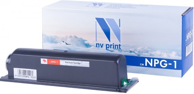 Тонер-туба NV Print NPG-1 для принтеров Canon NP1015/ 1215/ 1215S/ 1218/ 1318/ 1510/ 1520/ 1530/ 1550/ 2010/ 2020/ 6020/ 6116/ 6216/ 6220/ 6317/ 6320/ 6416, 4000 страниц