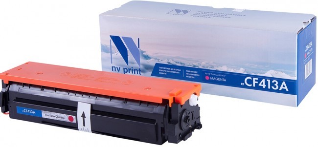 Картридж NV Print CF413A Пурпурный для принтеров HP LaserJet Color Pro M377dw/ M452nw/ M452dn/ M477fdn/ M477fdw/ M477fnw, 2300 страниц