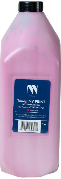 Тонер NV Print NV-KYO3550-TYPE1-1KGM для принтеров Kyocera TS3550 TYPE1 Magenta, 1кг