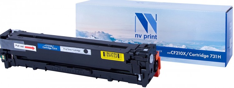 Картридж NV Print CF210X/ 731Н Черный для принтеров HP LaserJet Color Pro M251n/ M251nw/ M276n/ M276nw/ Canon LBP-7100Cn/ 7110Cw, 2400 страниц