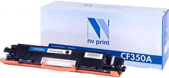 Картридж NV Print CF350A Черный для принтеров HP LaserJet Color Pro M176n/ M177fw, 1300 страниц