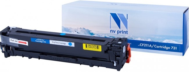 Картридж NV Print CF211A/ 731 Голубой для принтеров HP LaserJet Color Pro M251n/ M251nw/ M276n/ M276nw/ Canon LBP-7100Cn/ 7110Cw, 1800 страниц