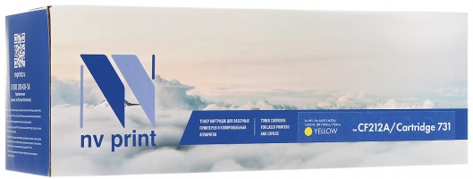Картридж NV Print CF212A/ 731 Желтый для принтеров HP LaserJet Color Pro M251n/ M251nw/ M276n/ M276nw/ Canon LBP-7100Cn/ 7110Cw, 1800 страниц