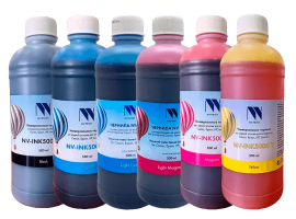 Чернила NV PRINT универсальные на водной основе, комплект 6 цветов по 500 мл