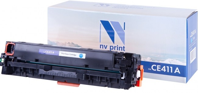 Картридж NV Print CE411A Голубой для принтеров HP LaserJet Color M351a/ M375nw/ M451dn/ M451dw/ M451nw/ M475dn/ M475dw, 2600 страниц