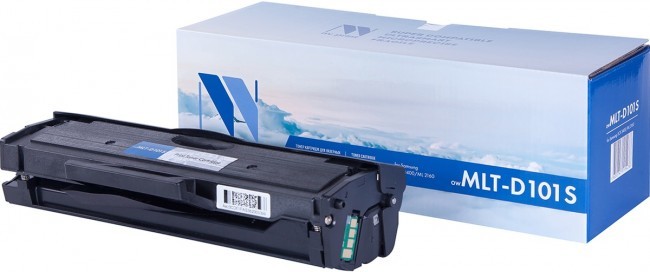 Картридж NV Print MLT-D101S для принтеров Samsung ML-2160/ ML-2165/ ML-2165W/ SCX-3400/ 3400F/ 3405/ 3405F/ 3405FW/ 3405W, 1500 страниц
