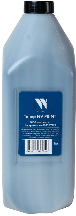 Тонер NV Print NV-KYO3035-TYPE1-1KG для принтеров Kyocera KM3035 TYPE1, 1кг