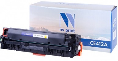 Картридж NV Print CE412A Желтый для принтеров HP LaserJet Color M351a/ M375nw/ M451dn/ M451dw/ M451nw/ M475dn/ M475dw, 2600 страниц