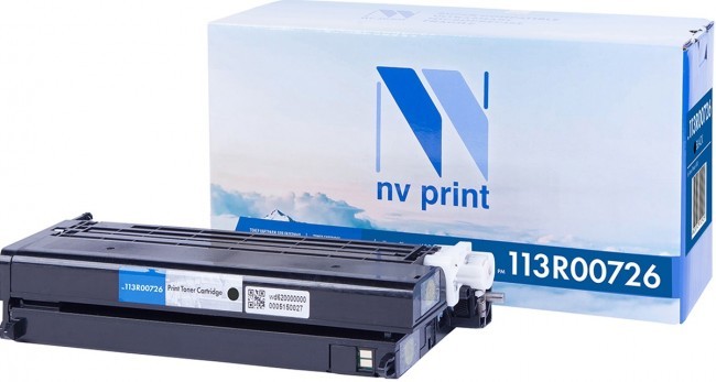 Картридж NV Print 113R00726 Черный для принтеров Xerox Phaser 6180/ 6180MFP, 8000 страниц