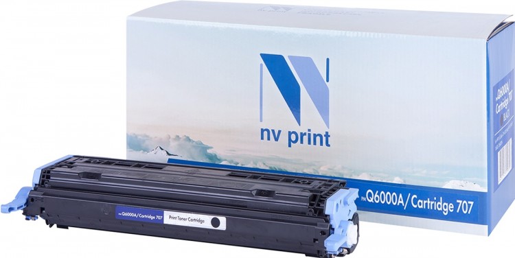Картридж NV Print Premium NV-Q6000A/ NV-707PR Черный для принтеров HP LaserJet Color 1600/ 2600n/ 2605/ 2605dn/ 2605dtn/ Canon i-SENSYS LBP-5000/ 5100, 2500 страниц