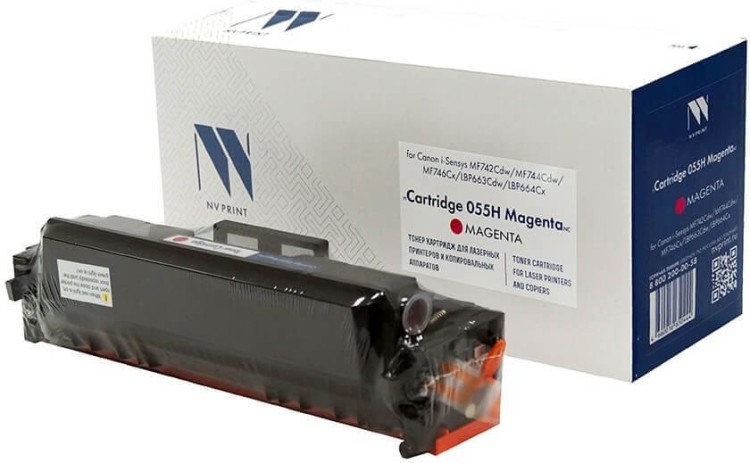 Картридж NV Print 055HM (NV-055HM) для Canon i-Sensys LBP663Cdw/ LBP664Cx/ MF742Cdw/ MF744Cdw/ MF746Cx, пурпурный, увеличенный, 5900 стр.