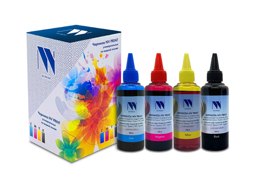 Чернила NV PRINT универсальные на водной основе для Сanon, Epson, НР, Lexmark, комплект 6 цветов