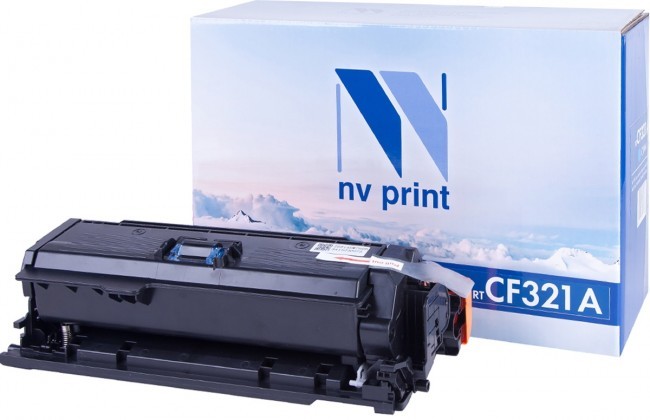Картридж NV Print CF321A Голубой для принтеров HP LaserJet Color M680dn/ M680f/ M680z, 16500 страниц