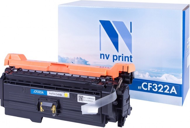 Картридж NV Print CF322A Желтый для принтеров HP LaserJet Color M680dn/ M680f/ M680z, 16500 страниц